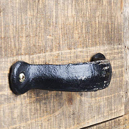 Rustic Sliding Barn Door Console Cabinet-a5